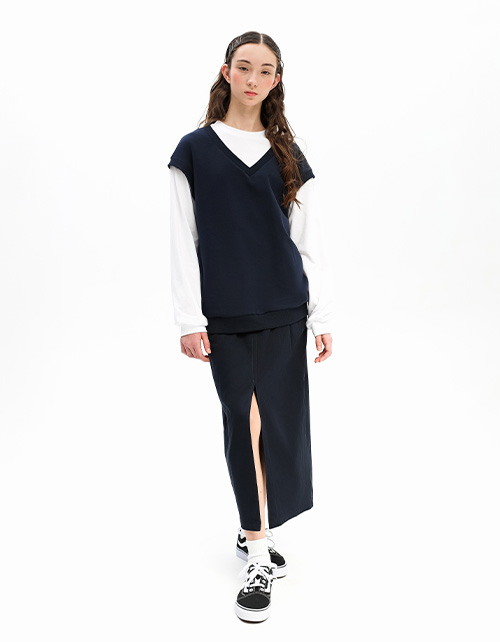 Тёмно-синий джемпер-обманка для девочки Тёмно-синий джемпер-обманка для девочки