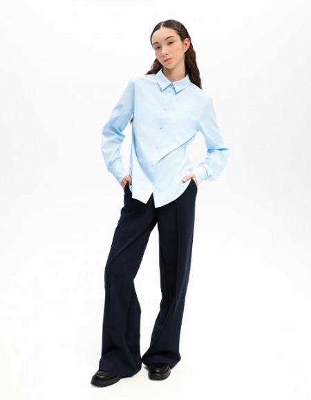 Голубая блузка для девочки