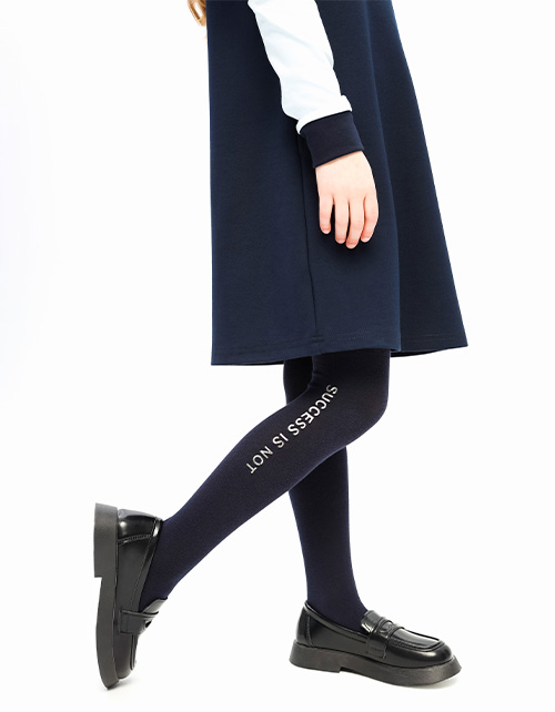 Тёмно-синие колготки для девочки Тёмно-синие колготки для девочки