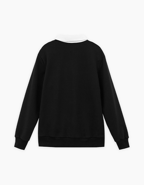 Чёрный джемпер-обманка для мальчика