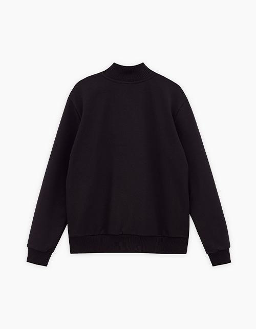 Чёрный жакет-бомбер для мальчика