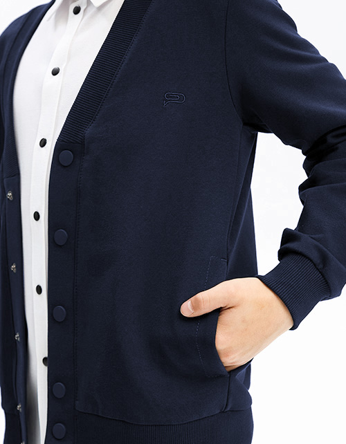 Тёмно-синий кардиган для мальчика