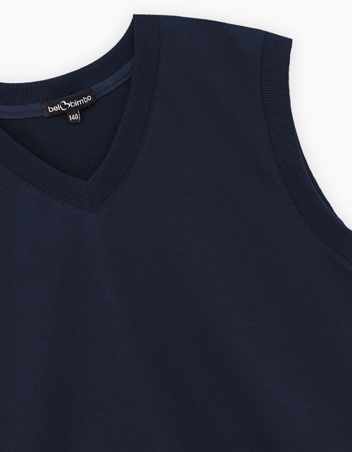 Тёмно-синий жилет для мальчика