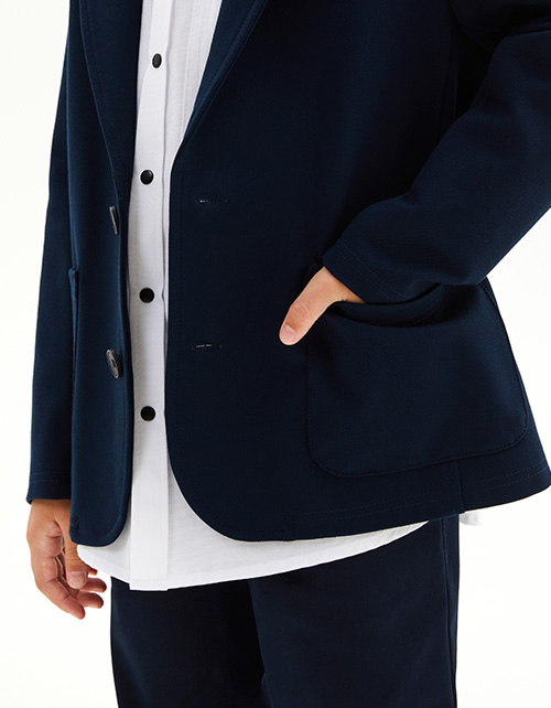 Тёмно-синий пиджак для мальчика