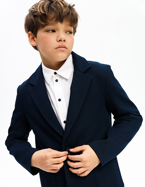 Тёмно-синий пиджак для мальчика Тёмно-синий пиджак для мальчика