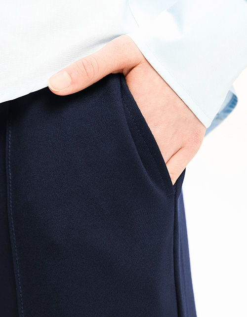 Тёмно-синие брюки для девочки