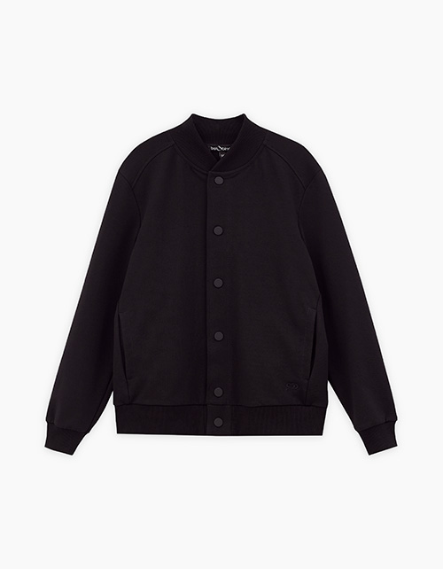 Чёрный жакет-бомбер для мальчика