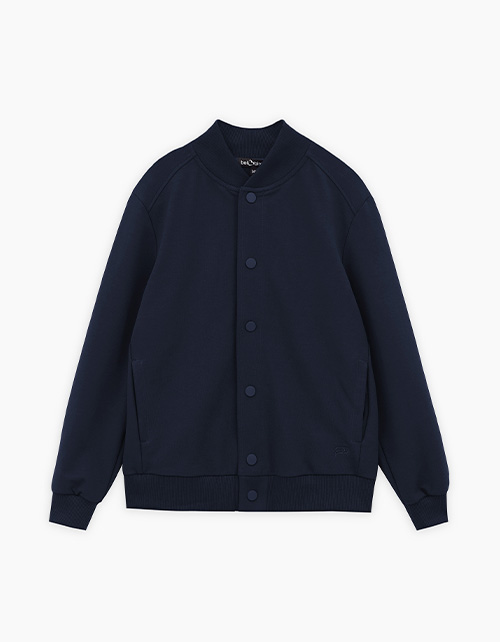 Тёмно-синий жакет-бомбер для мальчика