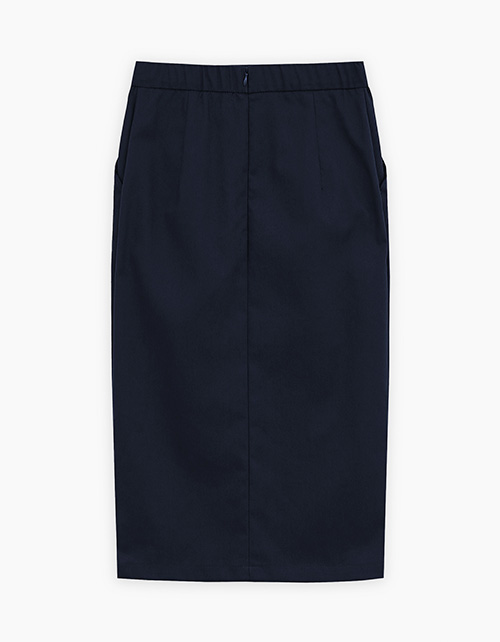 Тёмно-синяя юбка-миди для девочки Тёмно-синяя юбка-миди для девочки