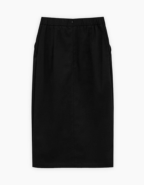 Чёрная юбка-миди для девочки Чёрная юбка-миди для девочки