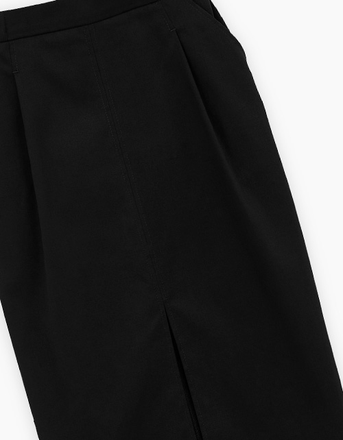 Чёрная юбка-миди для девочки Чёрная юбка-миди для девочки