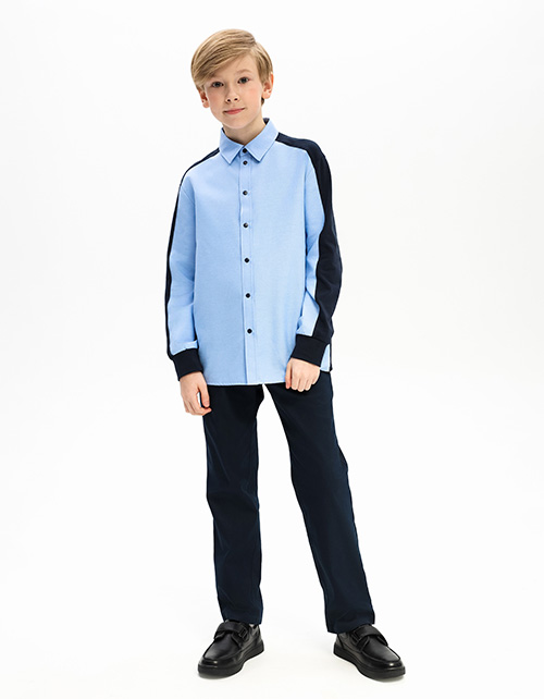 Голубая рубашка для мальчика Голубая рубашка для мальчика
