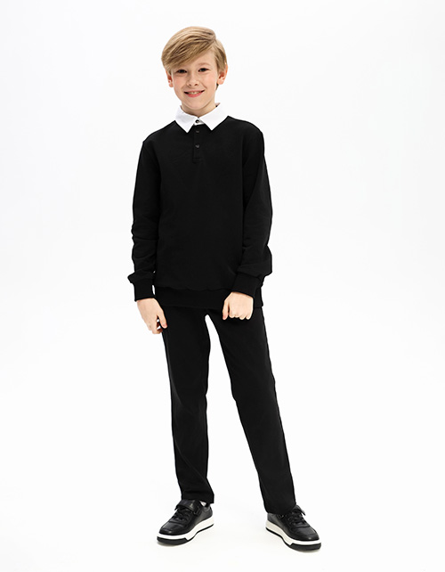 Чёрные брюки для мальчика Чёрные брюки для мальчика