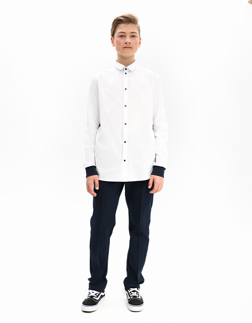 Белая рубашка для мальчика Белая рубашка для мальчика