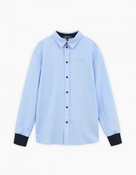 Голубая рубашка для мальчика