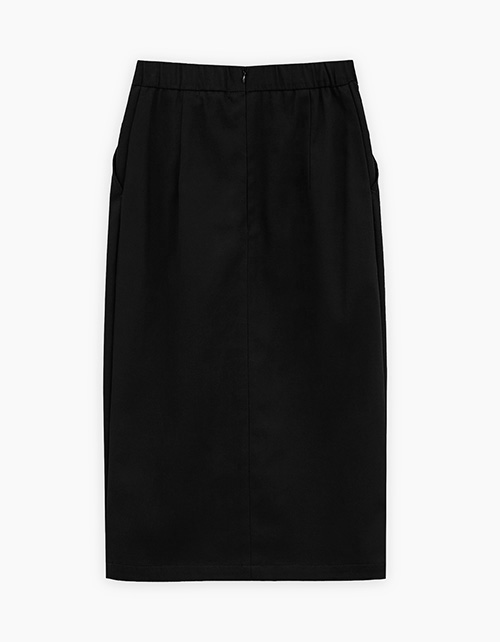 Чёрная юбка-миди для девочки Чёрная юбка-миди для девочки