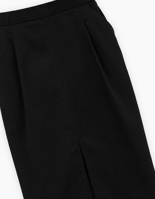 Чёрная юбка-миди для девочки Чёрная юбка-миди для девочки