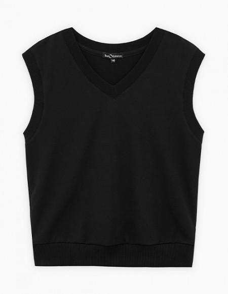 Чёрная жилетка для мальчика