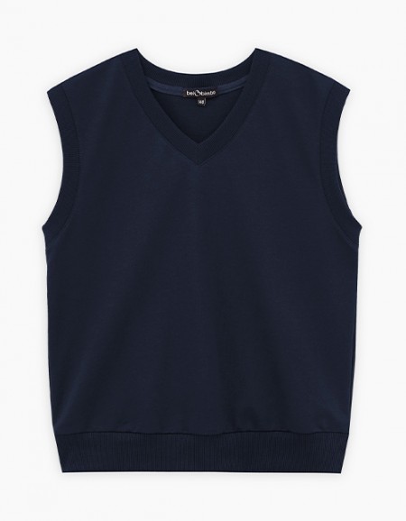 Тёмно-синяя жилетка для мальчика