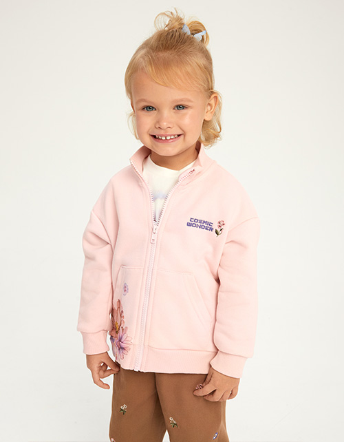 Светло-розовый жакет для девочки Светло-розовый жакет для девочки