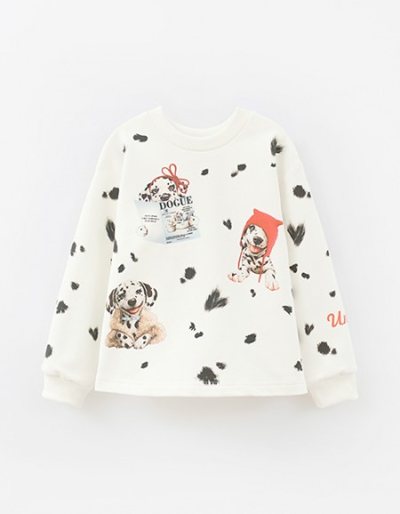 Свитшот оттенка молоко для девочки Свитшот оттенка молоко для девочки