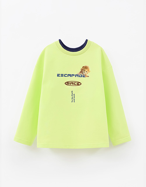 Свитшот лайм для мальчика Свитшот лайм для мальчика