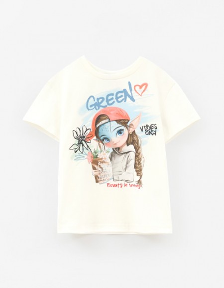 Дизайнерская футболка для девочки