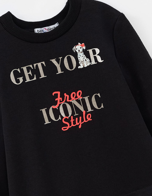 Элегантное чёрно-белое платье для девочки Элегантное чёрно-белое платье для девочки