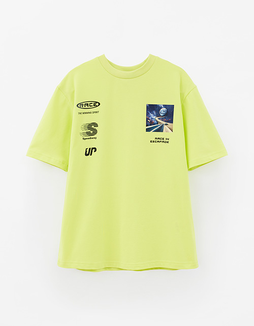 Дизайнерская футболка лайм для мальчика