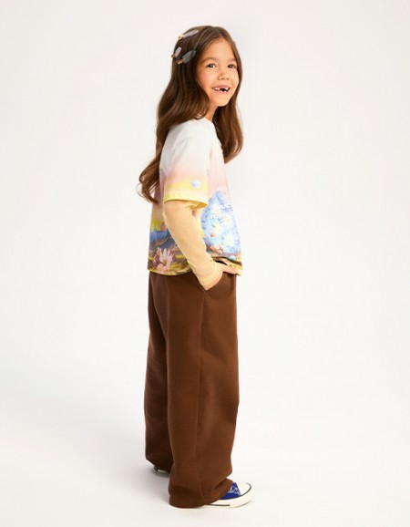 Брюки багги для девочки