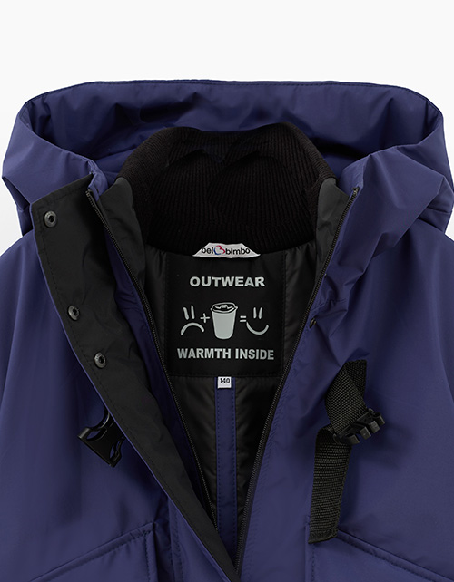 Тёмно-синяя осенняя куртка