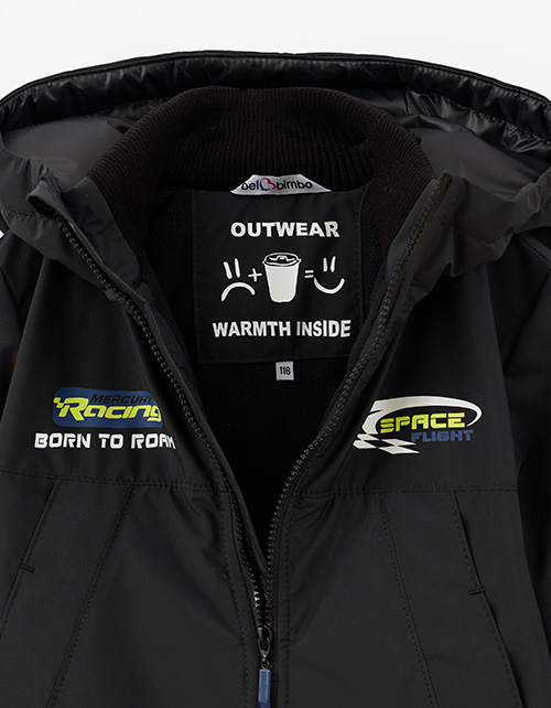 Чёрная осенняя куртка для мальчика