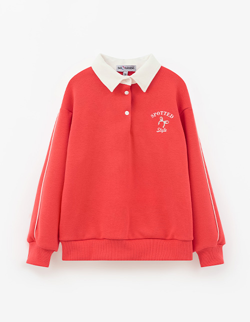 Свитшот-поло для девочки