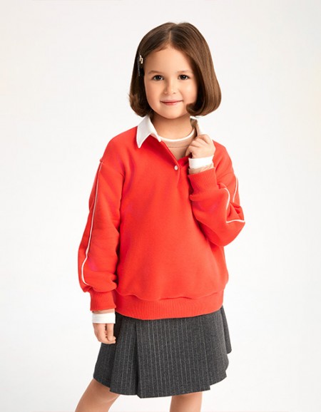 Свитшот-поло для девочки