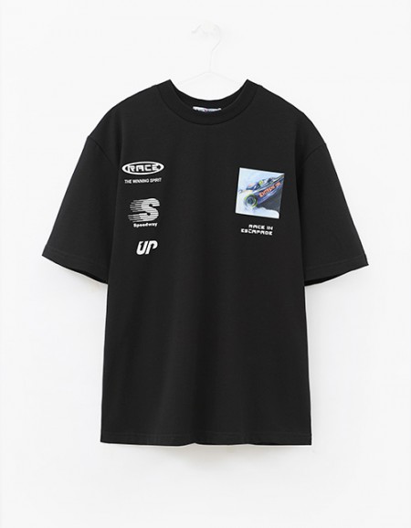 Дизайнерская чёрная футболка для мальчика Дизайнерская чёрная футболка для мальчика