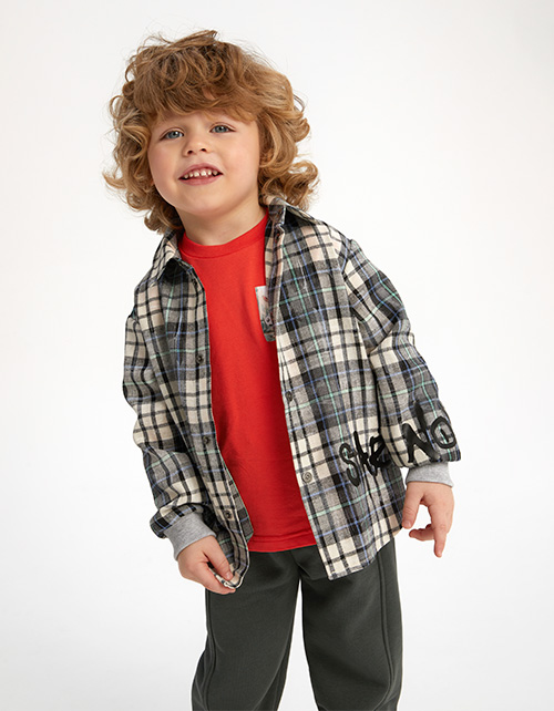 Рубашка в клетку для мальчика