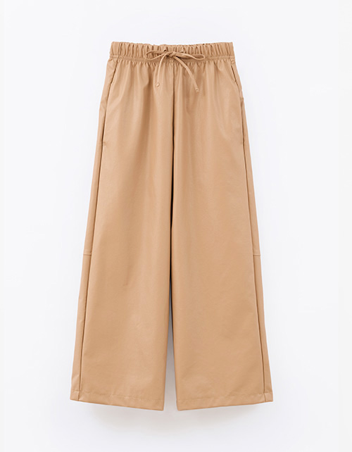 Брюки из эко-кожи для девочки