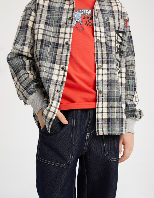 Рубашка в клетку для мальчика