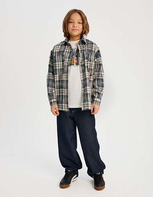 Рубашка в клетку для мальчика