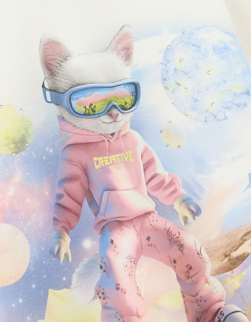 Дизайнерский свитшот для девочки