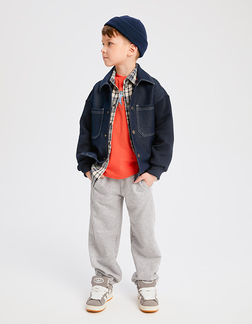 Серые брюки для мальчика