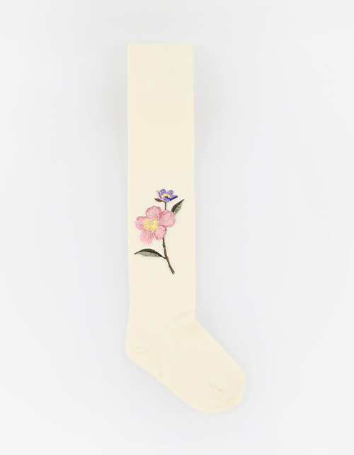 Колготки с вышивкой для девочки