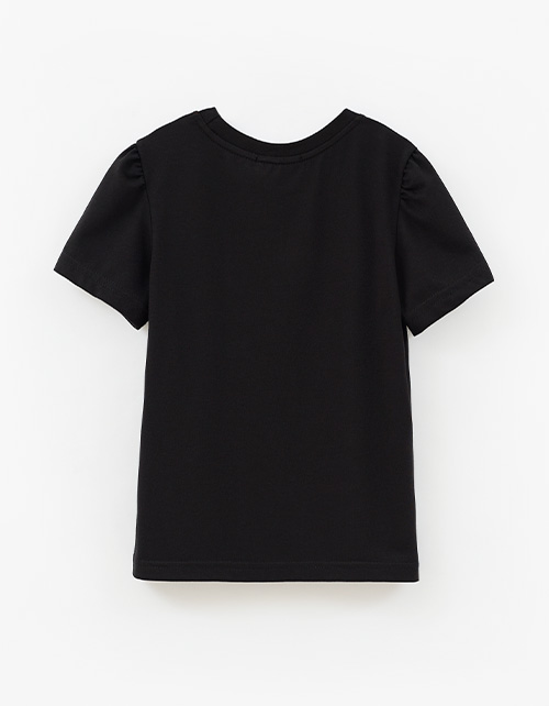 Чёрная футболка для девочки Чёрная футболка для девочки