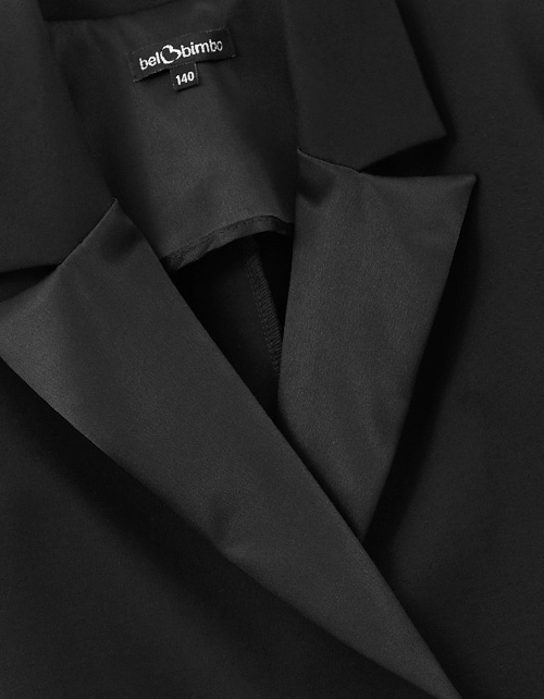 Чёрный жакет для девочки