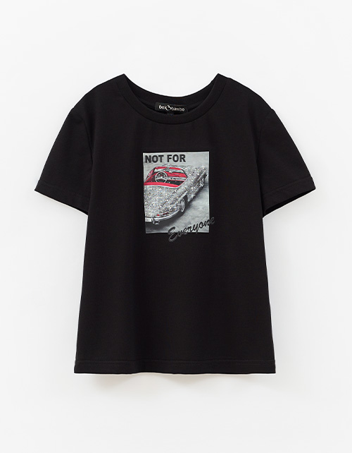 Чёрная футболка для девочки