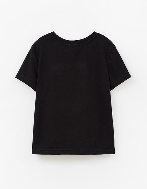 Чёрная футболка для девочки