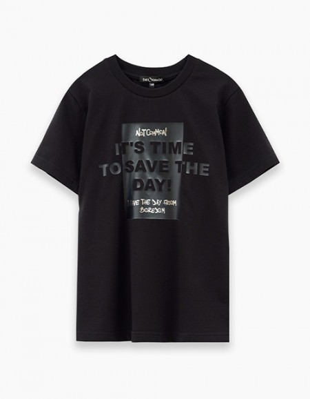 Чёрная футболка для мальчика Чёрная футболка для мальчика