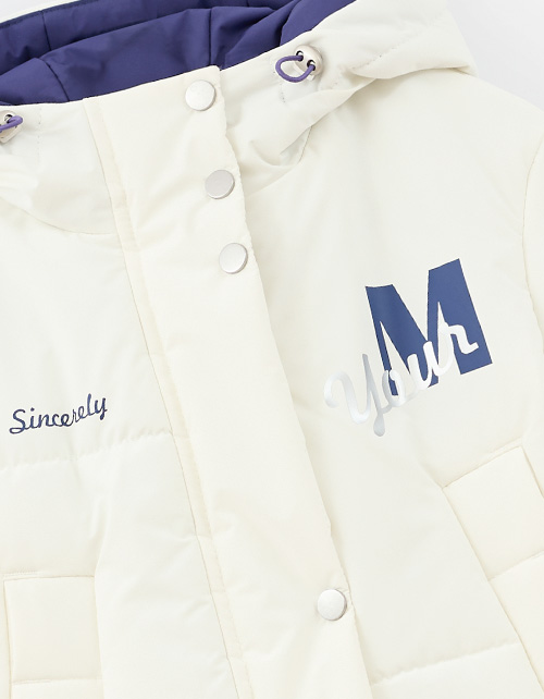 Зимняя двухсторонняя куртка для девочки