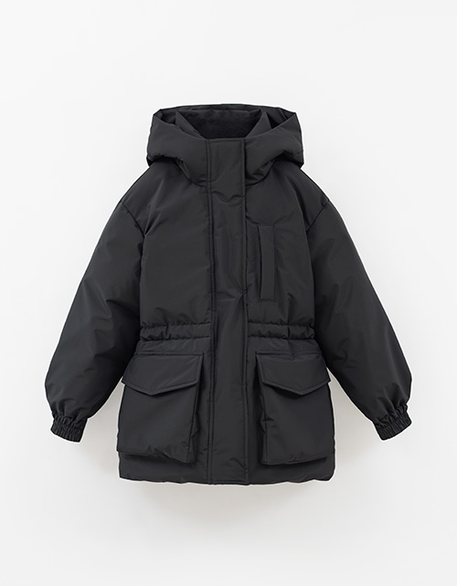 Чёрная зимняя куртка для девочки