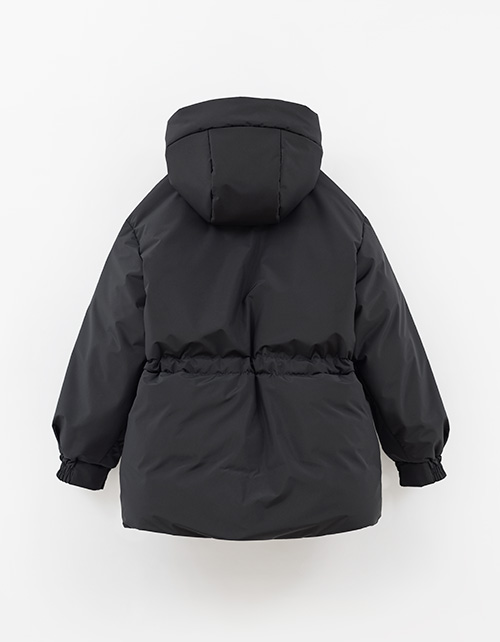 Чёрная зимняя куртка для девочки